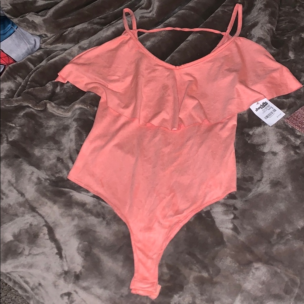 NWT coral body suit